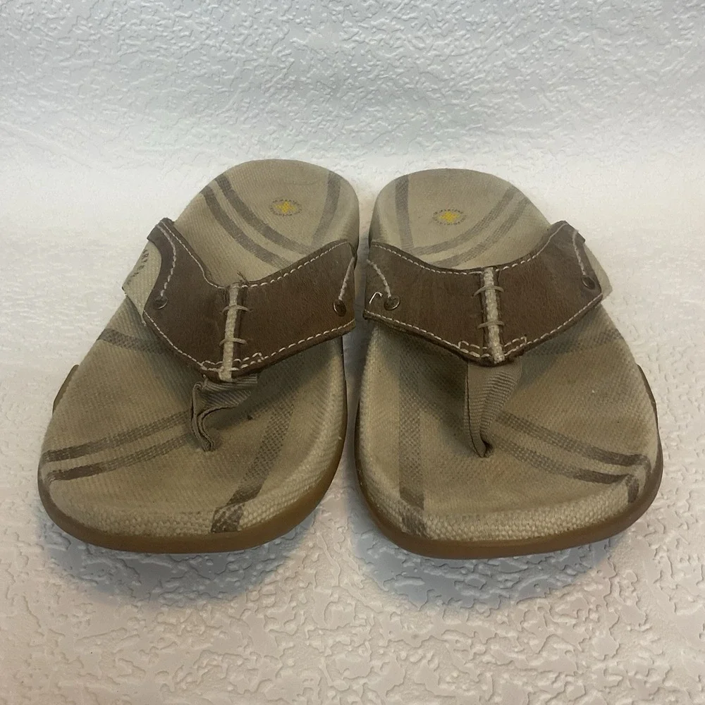 Dr. Martens Brown and Tan Men's Flip-Flops